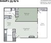 1 bedroom floor plan